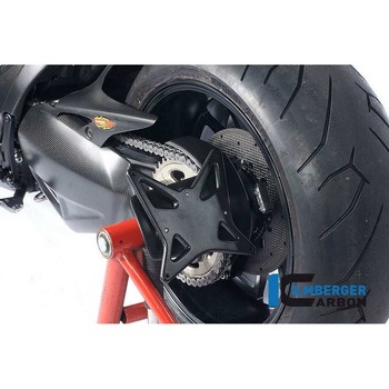 カーボンパーツ ナンバープレートホルダー スプロケットカバー付 Diavel ILMBERGER (イルムバーガーカーボンパーツ)