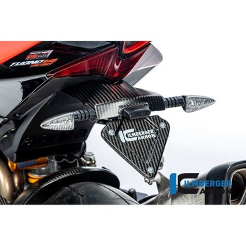 Ilmberger / イルムバーガー ナンバープレートホルダー マット Tuono/RSV4 (2021-) ILMBERGER (イルムバーガーカーボンパーツ)