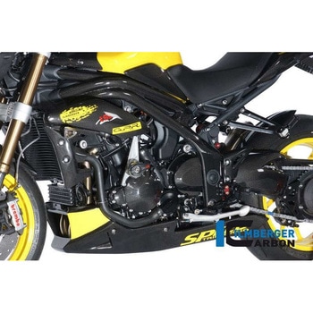 カーボンパーツ フレームカバー (左) カーボン - Triumph Speed Triple (2011-now) ILMBERGER (イルムバーガーカーボンパーツ)