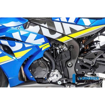 カーボンパーツ フレームカバー 左側 - Suzuki GSX R 1000 2017- ILMBERGER (イルムバーガーカーボンパーツ)