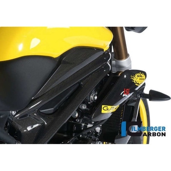 カーボンパーツ サイドパネル (ウォータークーラー上部) (右) カーボン - Triumph Speed Triple (2011-now) ILMBERGER (イルムバーガーカーボンパーツ)