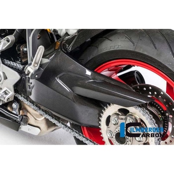 カーボンパーツ スイングアームカバー グロスカーボン - Ducati Supersport 939 ILMBERGER (イルムバーガーカーボンパーツ)
