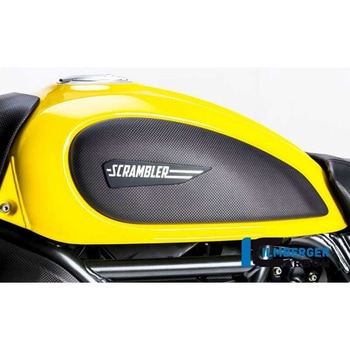 カーボンパーツ タンクカバー 左 マット Ducati Scrambler &apos；16 ILMBERGER (イルムバーガーカーボンパーツ)