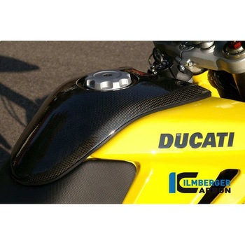 カーボンパーツ タンクセンターパネル カーボン - Ducati Hypermotard ILMBERGER (イルムバーガーカーボンパーツ)