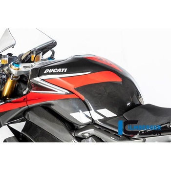 カーボンパーツ タンクフェアリング + クラッシュパッド マット Panigale V4 Racing ILMBERGER (イルムバーガーカーボンパーツ)