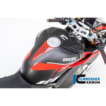 カーボンパーツ タンクフェアリング + クラッシュパッド マット Panigale V4 Racing ILMBERGER (イルムバーガーカーボンパーツ)