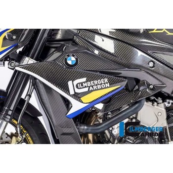 カーボンパーツ ラジエーター/バジェットホルダー 左側 - BMW S 1000 R (ab 2017) ILMBERGER (イルムバーガーカーボンパーツ)