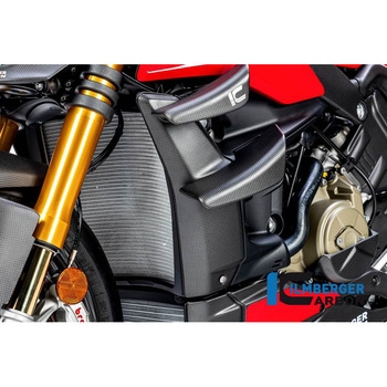 Ilmberger / イルムバーガー ラジエターカバー 左 マット V4 Streetfighter ILMBERGER (イルムバーガーカーボンパーツ)