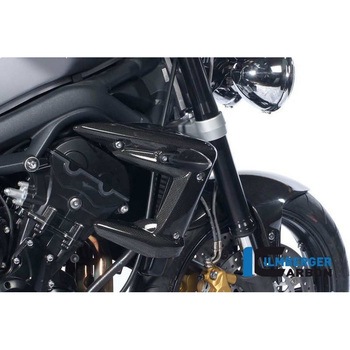 カーボンパーツ ラジエーターカバー (右) カーボン - Triumph Street Triple 675 ILMBERGER (イルムバーガーカーボンパーツ)