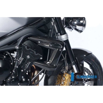 カーボンパーツ ラジエーターカバー (右) カーボン - Triumph Street Triple 675 ILMBERGER (イルムバーガーカーボンパーツ)