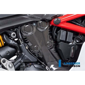 カーボンパーツ カムベルトカバー グロスカーボン - Ducati Supersport 939 ILMBERGER (イルムバーガーカーボンパーツ)