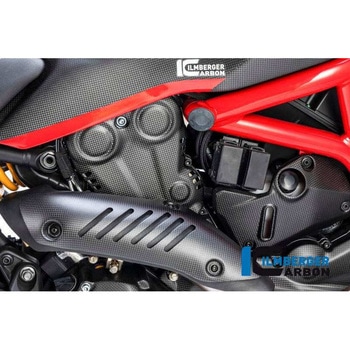 カーボンパーツ バーティカル(縦) カムベルトカバー マット - Ducati Monster 1200/1200 S ILMBERGER (イルムバーガーカーボンパーツ)