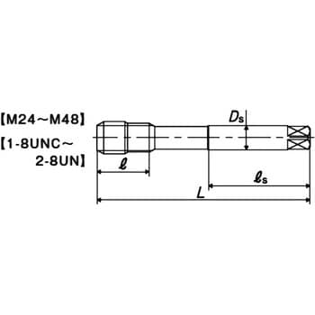 HVSP P6 M36×4 Z-PRO 重工業大型部品加工用スパイラルタップ(メートル