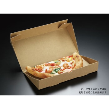 10インチ 正角クラフトピザbox窓付 1ケース 25枚 4袋 Packstyle 通販サイトmonotaro