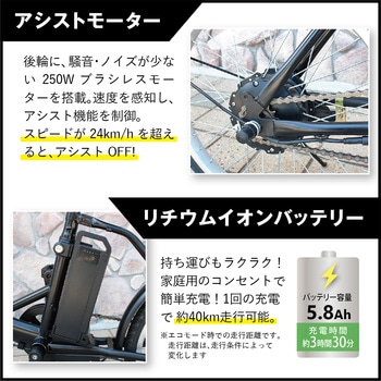 ACTIVEPLUS ノーパンク電動アシストFDB20EB ミムゴ