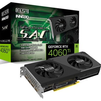 GD4060T-8GERS ELSA GeForce RTX 4060 Ti 8GB S.A.C グラフィックス