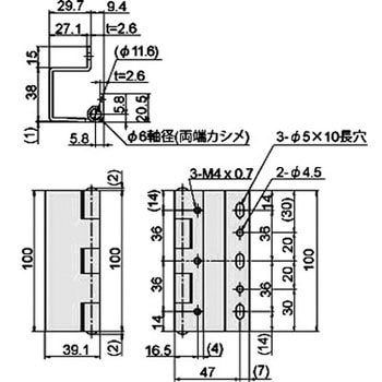 鉄クロメート裏蝶番 ジョー・プリンス竹下