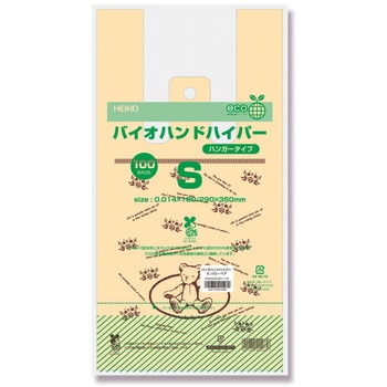 バイオマスレジ袋 バイオハンドハイパー 柄入り HEIKO