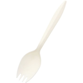 惣菜用フォークスプーン バイオ入 SWAN