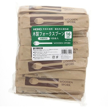木製カトラリー 未晒紙完封 HEIKO