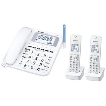VE-GE10DW-W デジタルコードレス電話機 子機2台タイプ 1セット ...