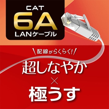 カテ6AフラットLANケーブル MCO