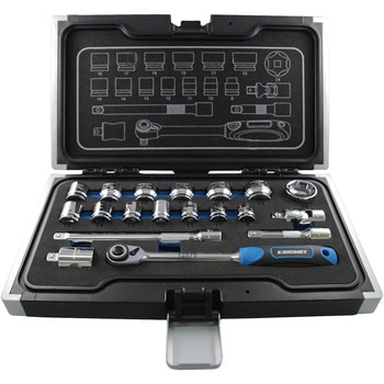 3/8DR 19PC ショートソケットセット(6角) SIGNET(シグネット)