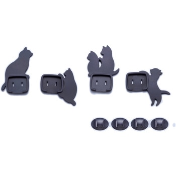 ねこのコンセントカバー4個組 スマイルキッズ