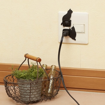 ねこのコンセントカバー4個組 スマイルキッズ