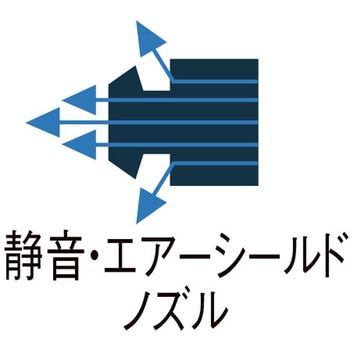 静音&エアーシールドノズル(EA123ABシリーズ用) エスコ