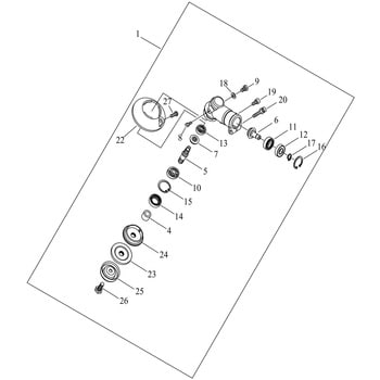 ギヤケース部品RM1027-2WD 新ダイワ 刈払用品・補修部品 【通販モノタロウ】