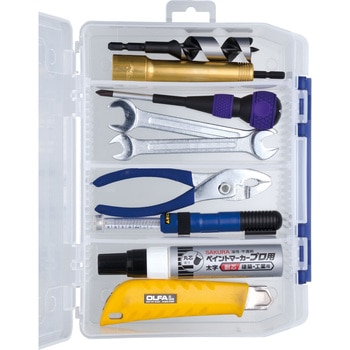 255x190x60mmパーツケース(仕切板4枚) エスコ