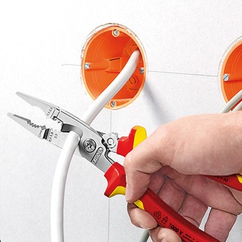 200mm絶縁電工用プライヤー エスコ