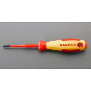 #1x80mm[+]ドライバー(絶縁/細軸) エスコ