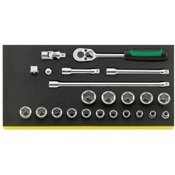 3/8”sqソケットレンチセット - エスコ