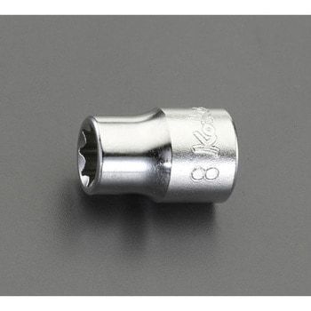 3/8”sqx12mm[2重4角]ソケット エスコ