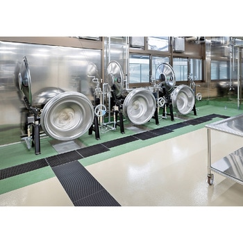 屋内外兼用ノンスリップ樹脂グレーチング フォルテ 集水マス (通常枠/アンカー付) シマブン