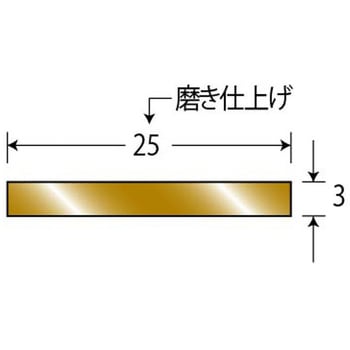 床金物 見切り金物 真鍮製フラットバー - アシスト