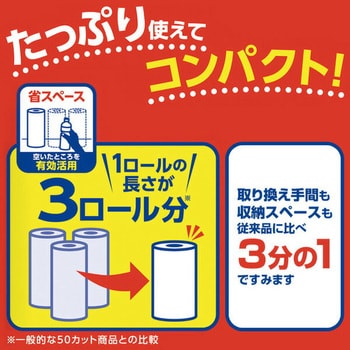 スコッティファイン 3倍巻キッチンタオル 日本製紙クレシア キッチン