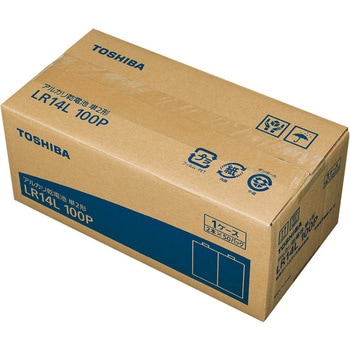 単2アルカリ乾電池 100P 東芝