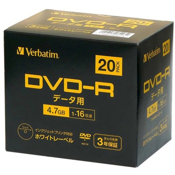 DHR47JP20V2-B f[^p4.7GBЖ1w1L^pDVD-R Verbatim(o[xC^) 44105969