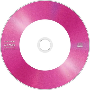 音楽用CD-R 80分 5色カラーミックス Verbatim(バーベイタム