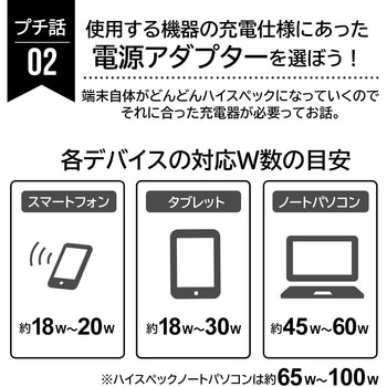 【+ECO】PD20W対応(USBX2，TYPE-CX1)AC充電器 エアージェイ