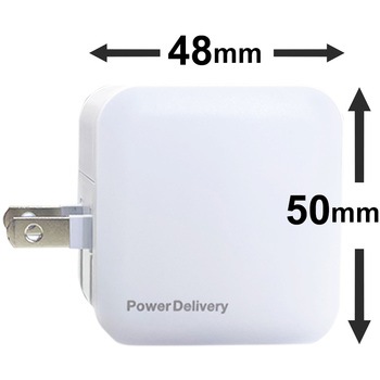 【+ECO】PD20W対応(USBX2，TYPE-CX1)AC充電器 エアージェイ