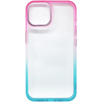iPhone グラデーションカバーケース ストロベリー×ミント エアージェイ