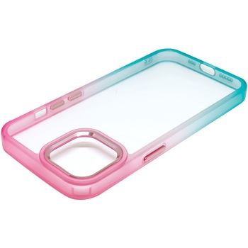 iPhone グラデーションカバーケース ストロベリー×ミント エアージェイ