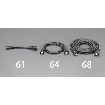 AC125V/15Ax2．0m延長コード(抜け止め型) エスコ