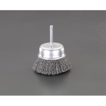50mm/6．0mm軸軸付ブラシ(カップ型スチール製) エスコ