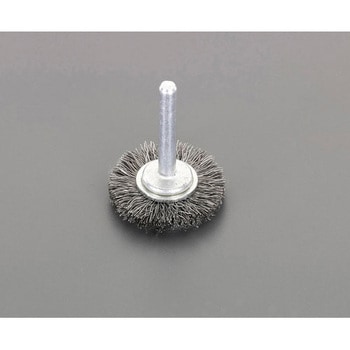 38mm/6．0mm軸軸付ブラシ(平型スチール製) エスコ