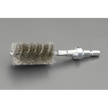 50x50mm6角軸ワイヤーブラシ(ステンレス線) エスコ